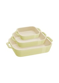 Resim Staub Seramik Fırın Kabı Seti 3'lü Yeşil Diğer 