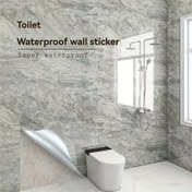 Resim Yapışkanlı Mermer Duvar Kağıdı - Kendinden Yapışkanlı Yüksek Kaliteli Banyo ve Mutfak Duvar Kağıdı, Isıya Dayanıklı Çıkarılabilir Vinil Film, Tezgahlar, Dolaplar, Sırtlık ve Tuvalet Duvarları İçin - Kolay DIY Kurulumu, Modern Gri/Beyaz/Siyah Desenli, 60cm/23.6inç (3m/5m/10m) Uzunluklarda Mevcut - Nem Dirençli Ev Dekoru için İdeal, Parlak Yüzey 