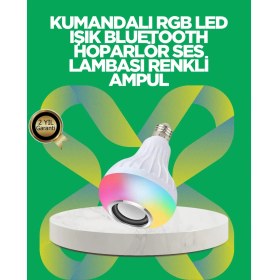 Resim Nuveden Ieg™ Bluetooth Hoparlörlü LED Ampul – 12W Enerji Tasarruflu 