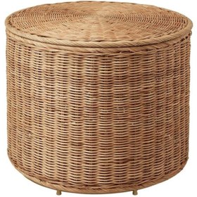 Resim IKEA Tolkning Rattan El Yapımı Saklama Gözlü Puf 