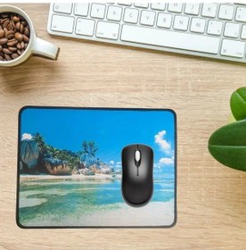 Resim 25x32 Cm Küçük Boy Mouse Pad Manzara Ada 4915 