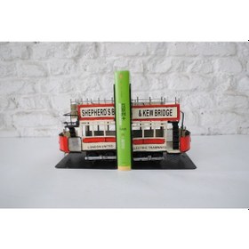 Resim Jayland Vintage Metal Retro Klasik Tramvay Kitap Stop 