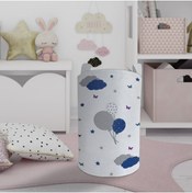 Resim MEKTA HOME Balon Desenli Oyuncak Sepeti Ve Çamaşır Sepeti Mktos-009 