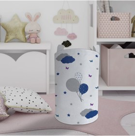 Resim MEKTA HOME Balon Desenli Oyuncak Sepeti Ve Çamaşır Sepeti Mktos-009 