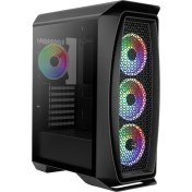 Resim AEROCOOL Aero One Duo AE-AERO1D Mid Tower Oyuncu Bilgisayar Kasası Siyah 