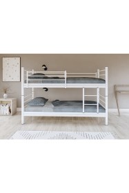 Resim Metalia Gm 129 Level Ayrılabilir Çiftli Ranza Beyaz 90X190 