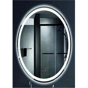 Resim Dnr-Mirror73x93 Cm Buğu Yapmayan Dokunmatik Tuşlu Kumlamalı Günışığı Ledli Elips Banyo Aynası 