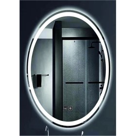 Resim Dnr-Mirror73x93 Cm Buğu Yapmayan Dokunmatik Tuşlu Kumlamalı Günışığı Ledli Elips Banyo Aynası 