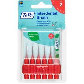 Resim Tepe Diş Arayüz Fırçası Kırmızı 0.5 mm 