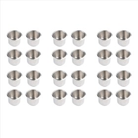 Resim Gemstone 24PCS Evrensel Deniz Tekne Kupası Tutucu 68X55MM Poker Masası Kanepesi Için Içecek Kupası Tutucuda Paslanmaz Çelik Damla (Yurt Dışından) 