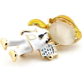 Resim Kadin Doktor Tip Hastane Rozet Pin Büyük Boy Broş İğne Rz017 