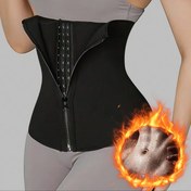 Resim Kadınlar için Neopren Sauna Ter Bel Antrenörü - Ayarlanabilir Fermuarlı Karın Kontrolü Şekillendirici, Doğum Sonrası Vücut Kontürleme, Teri Emici Nefes Alabilir Tasarım, Sadece Elde Yıkama, Karın Kontrolü Şekillendirici, Orta Sertlik 
