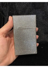 Resim Lüks Taş Taşlı Sigara Kutusu (Uzun Slim) 
