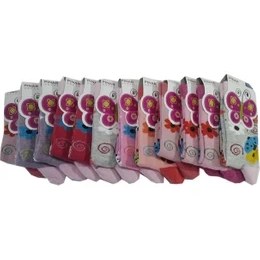 Resim Ertuğ Anne & Bebek Kız Çocuk Çorap 12'li Paket Asorti 