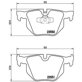 Resim Bmw X5 30d Arka Fren Balatasi 2009-2017 Brembo P06039 