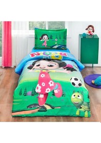 Resim Tek Kişilik %100 Pamuk Çocuk Nevresim Takımı, Lisanslı Niloya Nevresim 160x220cm 