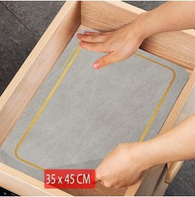 Resim 3D ELSE HALI Else Kaydırmaz Raf Dolap Çekmece Örtüsü Yıkanabilir Buzdolabı Içi Matı 
