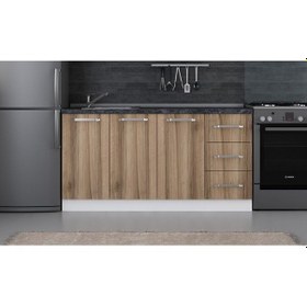 Resim Minar 160 Cm Mutfak Dolabı Beyaz Dore 160-D1-Alt Modül Beyaz 