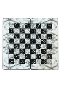 Resim Marble Beyaz Büyük Boy Tavla Takımı 