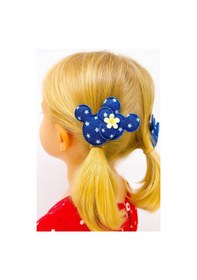 Resim Minnie Kot Desenli Kız Çocuk Toka St07022 Mavi 