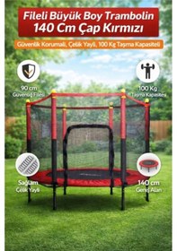 Resim Fileli 140 Cm Büyük Boy Trambolin Diğer 