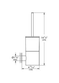 Resim Grohe Atrio Tuvalet Fırçası Seti - 40314Al3 