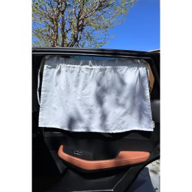 Resim Tüm Araçlara Uygun Araba Güneşlik Yan Cam Emzirme Perdesi Bebekler Için 4 Mevsim Koruyucu (Desensiz) 