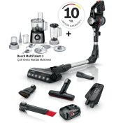 Resim Bosch Unlimited 7 Şarjlı Süpürge – LED Başlık, Kolay Temizlik, ve Güçlü Motor Teknolojisi + Bosch Multitalent 3 Mutfak Robotu 