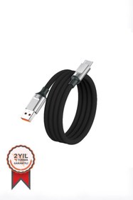 Resim Torima Black 3-0A TYPE-C Silikon Şarj-data Kablosu 