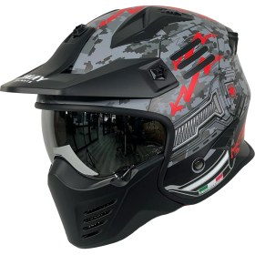 Resim Sway Sw X2 Tokyo Trooper Black Red Moduler Kask - Standart - L - ST00418-STANDART-L 