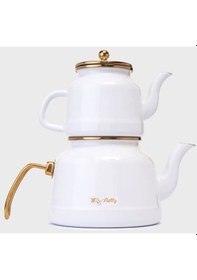 Resim Vntgcydtkm-001 Miss Betty Vintage Style Emaye Çaydanlık Takımı 001 