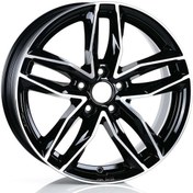 Resim EMR-216-01 8.0x18"-5x112 ET45 66,45 Black Polished Jant (4 Adet) 
