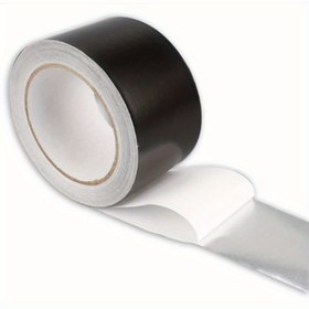 Resim Dayanıklı Alüminyum Folyo Bant - HVAC Sızdırmazlık için Yüksek Isıya Dayanıklı PVC Yapıştırıcı, Boru ve Metal Tamiri, Sıcak/Soğuk Hava Kanalı Onarımı için Sağlam Siyah Dukt Şerit 