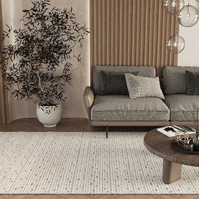 Resim Cool Halı Elit 13 Krem Gri Bukle Salon Halısı Etnik Mutfak Halısı Dokuma Halı Koridor Halısı Yolluk 