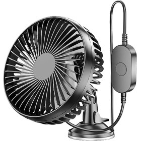 Resim Emme Kupası Araba Fanı Taşınabilir USB Fan 12V/24V Evrensel Yüksek Rüzgar Sessiz Dönebilir Küçük Gürültü Soğutma Fanı Ev Araba (Yurt Dışından) 