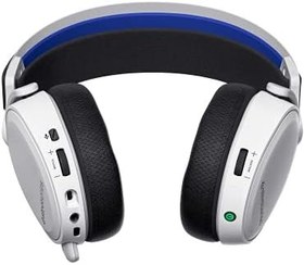 Resim SteelSeries ARCTIS 7P+ kablosuz oyun kulaklığı, 2,4 GHz kayıpsız oyun kulaklığı, 30 saat pil ömrü, USB-C, 3D ses, PS5, PS4, PC, Mac, Android ve anahtar için, beyaz 