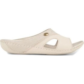 Resim Muya Sinne 36217-045 Topuk Jelli Anatomik Taban Kadın Terlik Krem 36-40 Krem 
