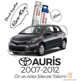 Resim Toyota Uyumlu Auris Ön Arka Silecek Seti 2007-2012 Bosch Aeroeco 
