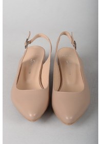 Resim Seç Kundura SEÇ 789 HAKİKİ DERİ TOPUKLU KADIN AYAKKABI (4,5 cm) VİZON 