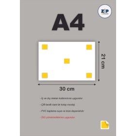 Resim ZiPrinter Kağıt Atık Kutusu Isg Uyarı Levhası Pvc A4 21X30 cm 