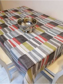 Resim Elyaflı Pvc Muşamba - Desenli Silinebilir Masa Örtüsü Fnt12232 Renkli 