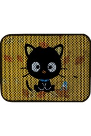 Resim Genel Markalar Elekli Tuvalet Önü Kedi u Paspası Elekli Kedi Tuvalet Önü Toparlayıcı Paspas 80x60 cm siyah kedi 