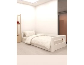 Resim Tulip Life Tuliplife TLP119S Montessori Karyola Beyaz 90X190 Yatak Uyumlu Genç Yatağı Yatak 
