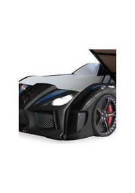 Resim Arabalı Yatak, Audi Bazalı Kapıları Açılabilen Koltuklu Full Ledli Arabalı Yatak 