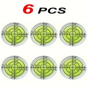 Resim SHAWNICE 3 adet 6 adet Dairesel Kabarcık Seviye Bullseye Derece İşaretli Yüzey Yuvarlak Ruh Seviyeleri Fonograf, Kamera, Döner Tabla, Tripod, Teleskop Düzleştirme Ölçüm Aracı 