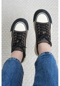 Resim Guja Rachel Hakiki Deri Kadın Spor Ayakkabı Haki-haki Haki 