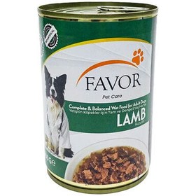 Resim Favor Kuzu Etli Köpek Konservesi 400 Gr 
