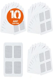 Resim Hombak Tül Perde Sineklik Cibinlik Yaması Kendinden Yapışkanlı (10 Adet) 