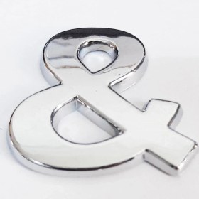 Resim Cemax &amp İşareti 3,75 Cm Krom Yapışkanlı - Pyrz-290955 