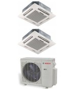 Resim Bosch Multi 28000 Btu 1 Dış + 2 İç Ünite (18000 + 18000 Btu) Kaset Tipi I Nverter Klima 